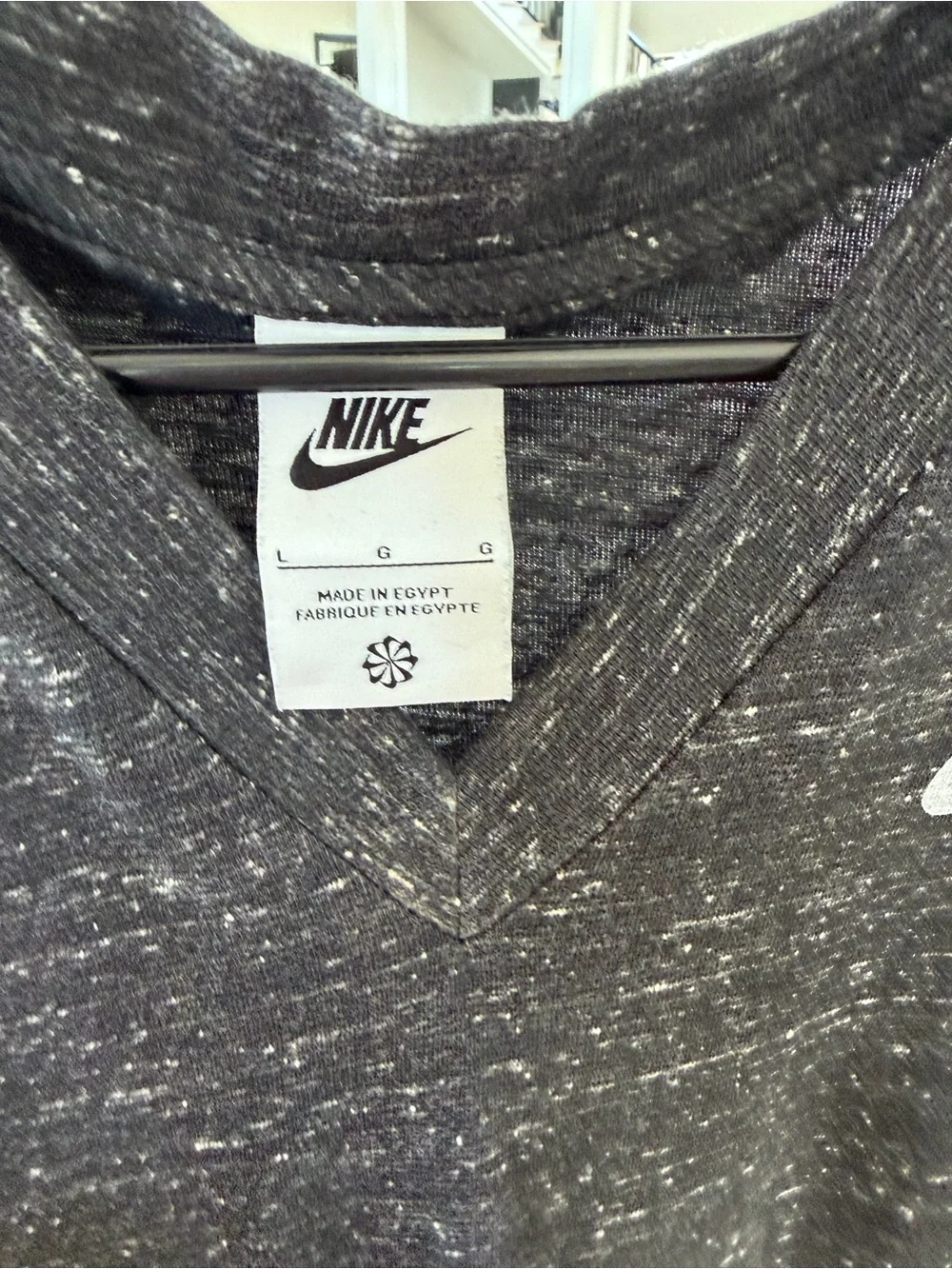 Nike Black Speckled V-Neck Sleeveless TShirt Dress